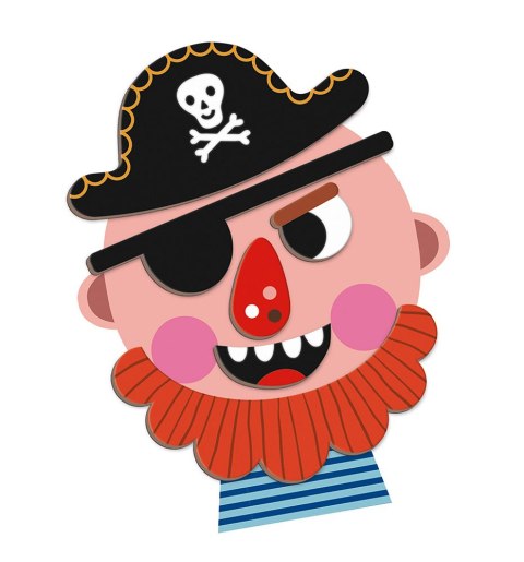 Janod Układanka Magnetyczna Śmieszne Buzie Chłopie