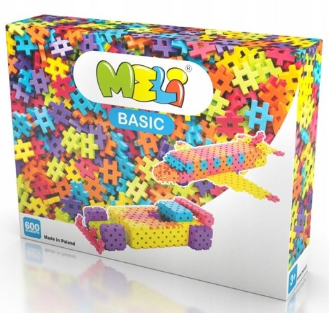 Kreatywne Klocki Meli 600 el. Konstrukcyjne Basic