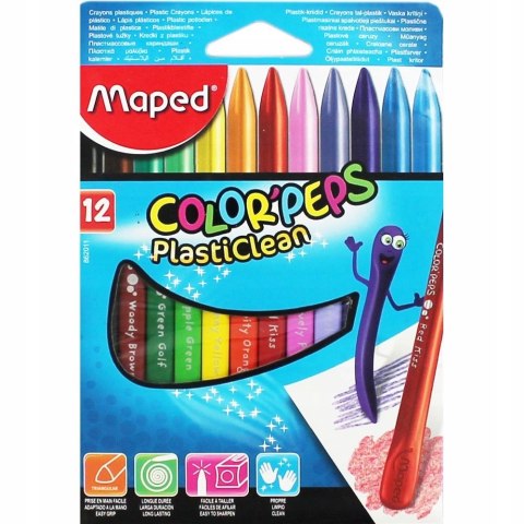 Kredki Plastikowe 12 kolorów Maped Colorpeps