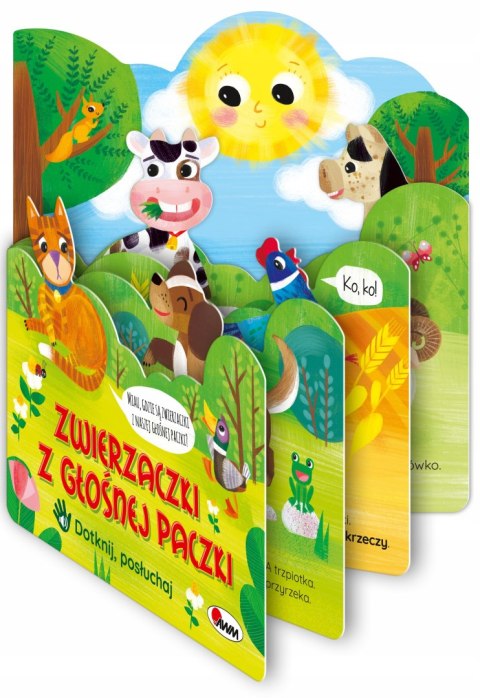 Książka Dźwiękowa Sensoryczna Zwierzaczki z Paczki