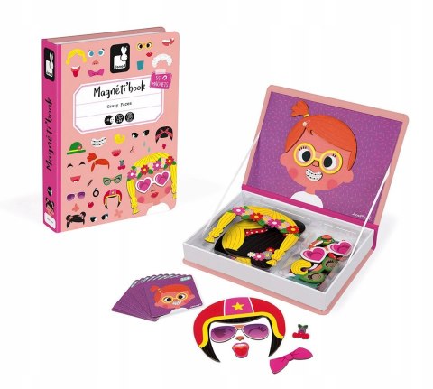 Magnetyczna Układanka Śmieszne Buzie Dziew. Janod