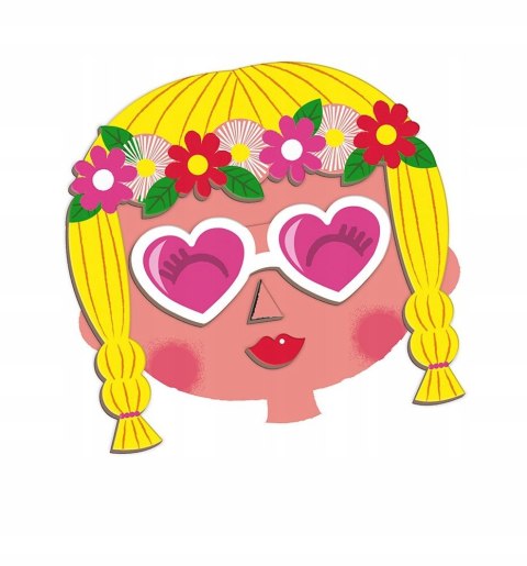 Magnetyczna Układanka Śmieszne Buzie Dziew. Janod