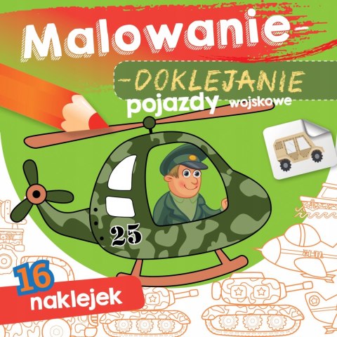 Malowanie doklejanie Pojazdy Wojskowe Kolorowanka