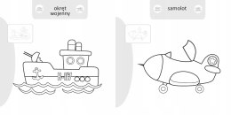 Malowanie doklejanie Pojazdy Wojskowe Kolorowanka