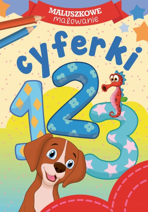 Maluszkowe malowanie Cyferki Cyfry Malowanka