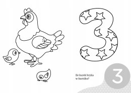 Maluszkowe malowanie Cyferki Cyfry Malowanka