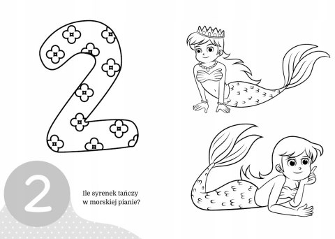 Maluszkowe malowanie Cyferki Cyfry Malowanka