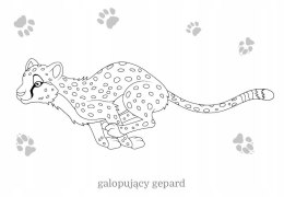 Maluszkowe malowanie Dzikie koty Malowanka