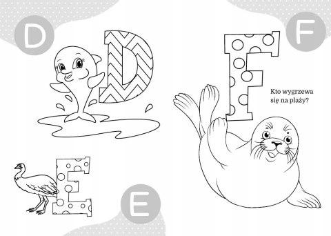 Maluszkowe malowanie Literki Litery Malowanka