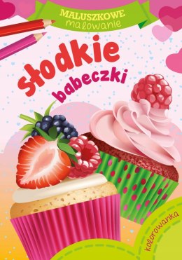 Maluszkowe malowanie Słodkie babeczki Malowanka