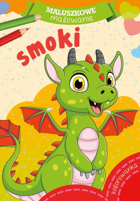 Maluszkowe malowanie Smoki Malowanka Kolorowanka