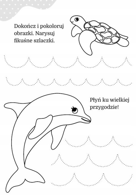 Maluszkowe malowanie Szlaczki Malowanka