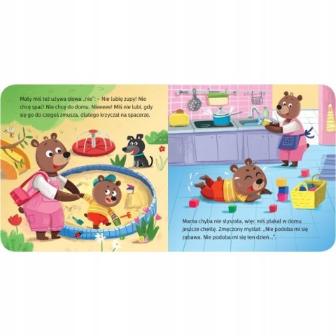 Mały miś się złości duży format Książeczka Aksjomat