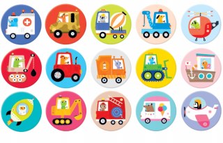 Memorki Pojazdy Dzieci 2+ Memory Pamięć Czuczu