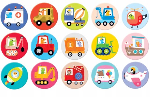 Memorki Pojazdy Dzieci 2+ Memory Pamięć Czuczu