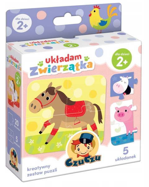 Moje Pierwsze Puzzle Układam Zwierzątka Czu Czu 2+