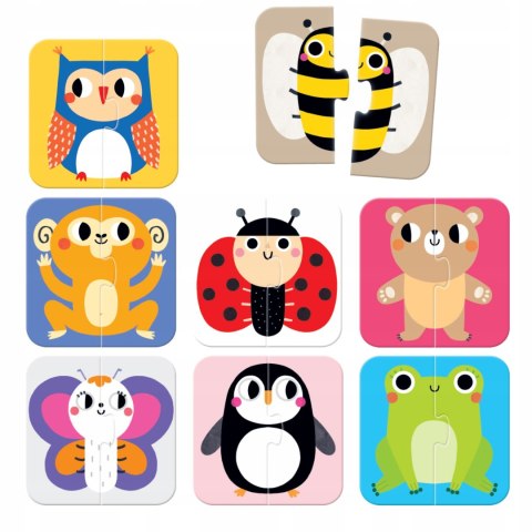 Pierwsze Puzzle Układam Połówki Zwierzątka Czu Czu