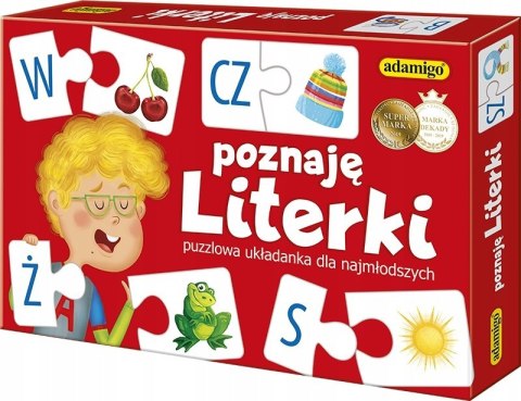 Poznaję Literki Puzzlowa Układanka Litery Adamigo