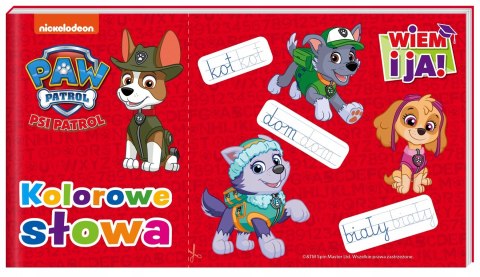 Psi Patrol Wiem i ja! Kolorowe słowa Piszę Litery