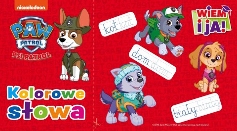 Psi Patrol Wiem i ja! Kolorowe słowa Piszę Litery