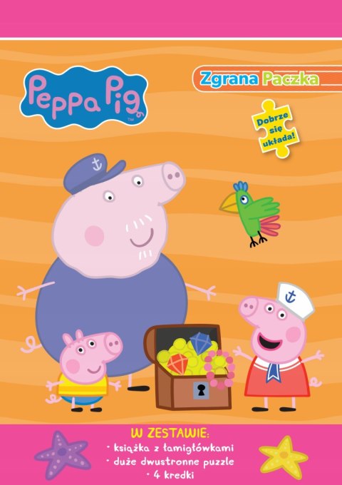 Puzzle 24 + Łamigłówki Świnka Peppa Zgrana paczka