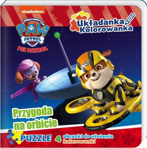 Puzzle Psi Patrol na Orbicie Książka z Puzzlami