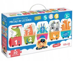 Puzzle z dziurką Pociąg do liczenia 3+ Czuczu