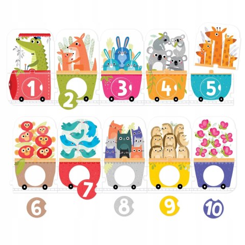 Puzzle z dziurką Pociąg do liczenia 3+ Czuczu