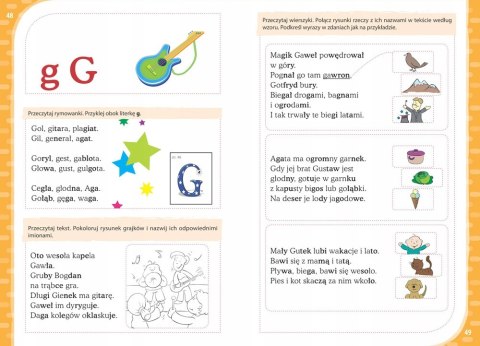 Sam Już Czytam 5+ Kolorowe Wydanie Naklejki Greg