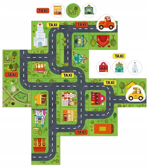 Strategiczna Gra Planszowa Taxi Adamigo Kukuryku