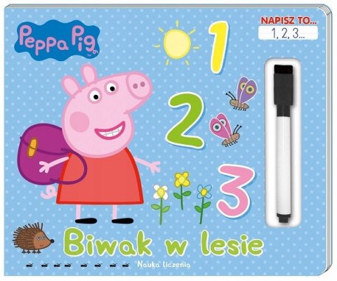 Świnka Peppa Napisz to 1,2,3 Pisanie Cyferki Cyfry
