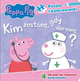 Świnka Peppa Puzzle i Kolorowanki. Kim Zostanę?