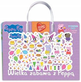 Świnka Peppa Wypukłe Naklejki Kocham naklejać