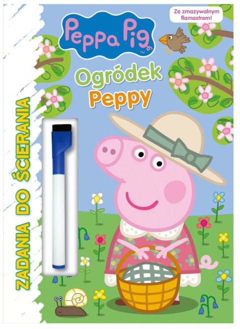 Świnka Peppa Zadania do ścierania Ogródek Peppy