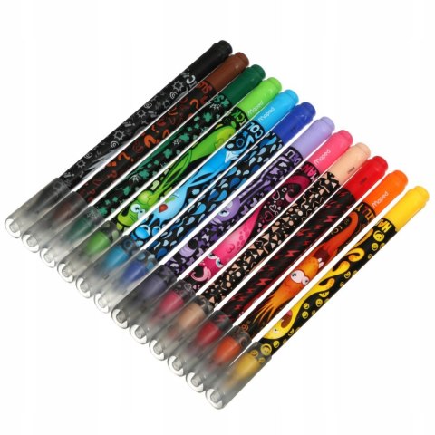 Zestaw Monster kredki 15szt+ flamastry 12szt Maped