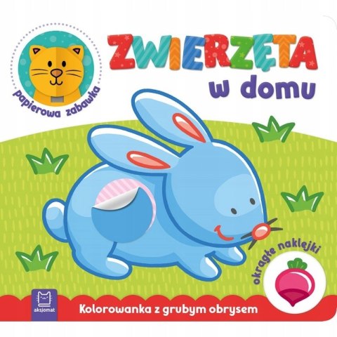 Zwierzęta w domu Kolorowanka z grubym obrysem Aksjomat