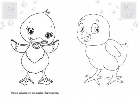 Brzdące kolorują Zwierzaki na Wsi Malowanka