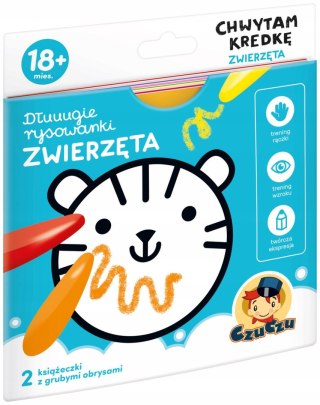 Długie rysowanki Chwytam kredkę Zwierzęta 18m+ Czu Czu
