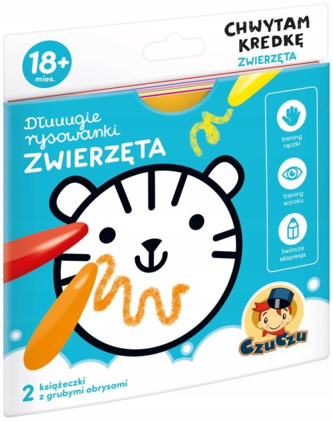 Długie rysowanki Chwytam kredkę Zwierzęta 18m+ Czu Czu