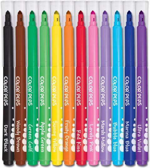 Flamastry Maped Colorpeps Longlife 12 kolorów