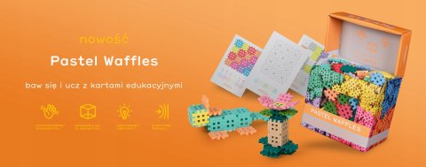 Klocki Mini Waffle Pastel 300 elementów Pastelowe Wafle