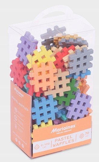 Klocki Mini Waffle Pastel 70 elementów Pastelowe Wafle
