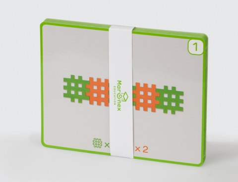 Klocki Mini Wafle Waffle Edukacja 500 elementów Marioinex + Karty Pracy