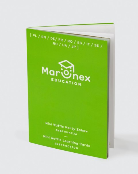 Klocki Mini Wafle Waffle Edukacja 500 elementów Marioinex + Karty Pracy