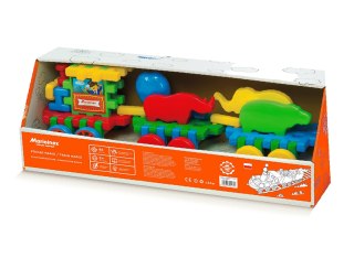Klocki Wafle Pociąg Zwierzątka Mario Marioinex