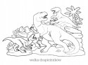 Maluszkowe malowanie Dinozaury Kolorowanka