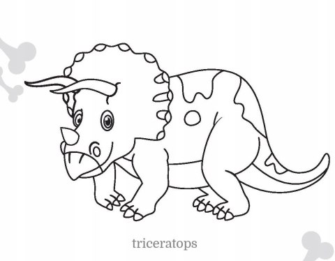 Maluszkowe malowanie Dinozaury Kolorowanka