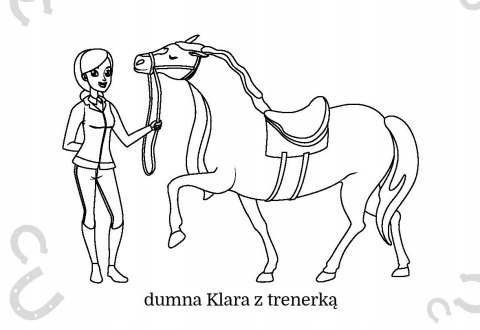 Maluszkowe malowanie Koniki Kolorowanka Malowanka