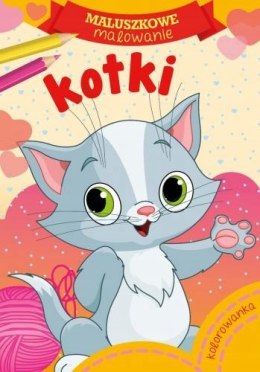 Maluszkowe malowanie Kotki Kolorowanka Malowanka