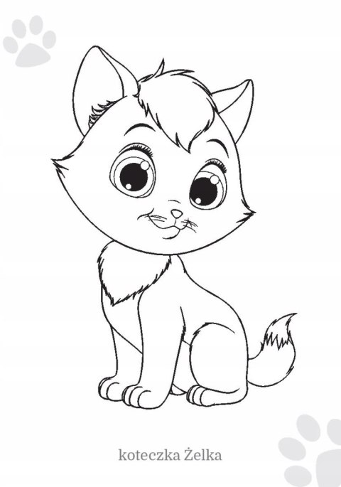 Maluszkowe malowanie Kotki Kolorowanka Malowanka